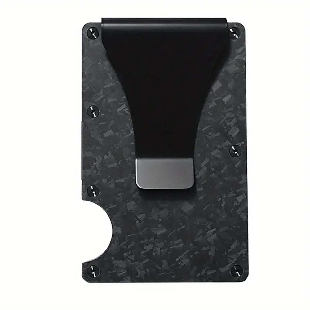 Forged Carbon Aluminum Alloy RFID Blocking Minimalist Wallet